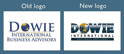 Logo redesign by Rimidesigns for Dowie International Business Advisors