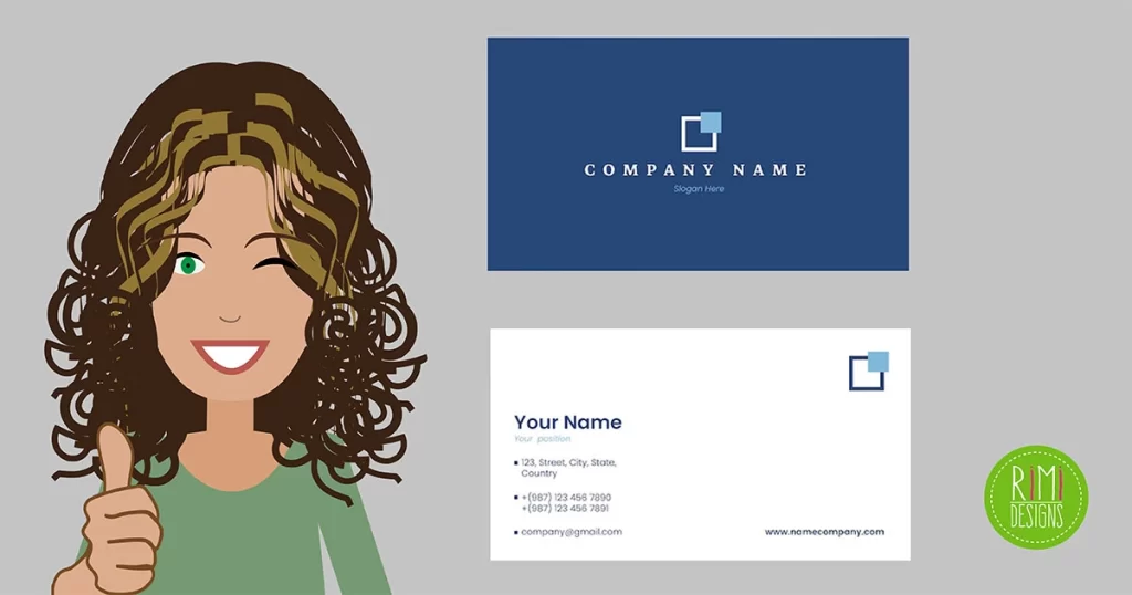 Rimidesigns Business Card Information
