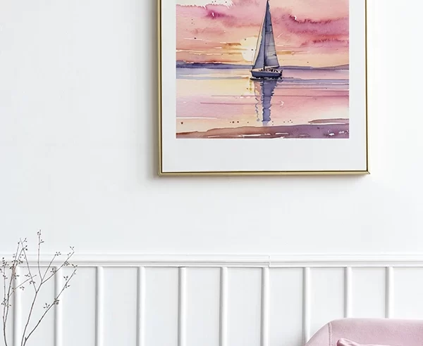 Pink sunset sailing | Rimidesigns