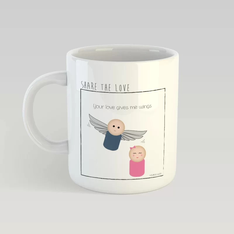 Your love gives me wings MUG