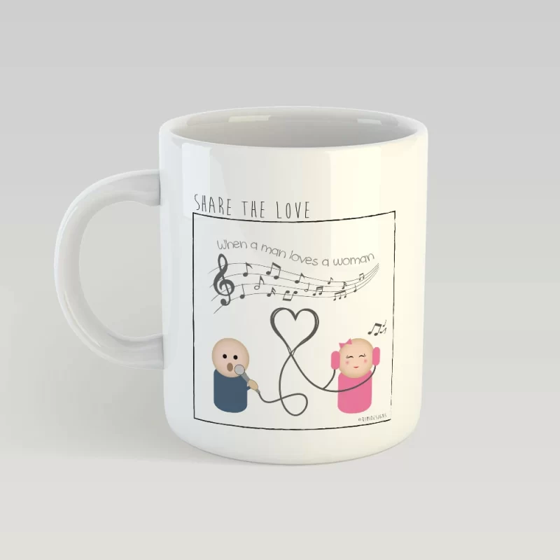 When a man loves a woman MUG