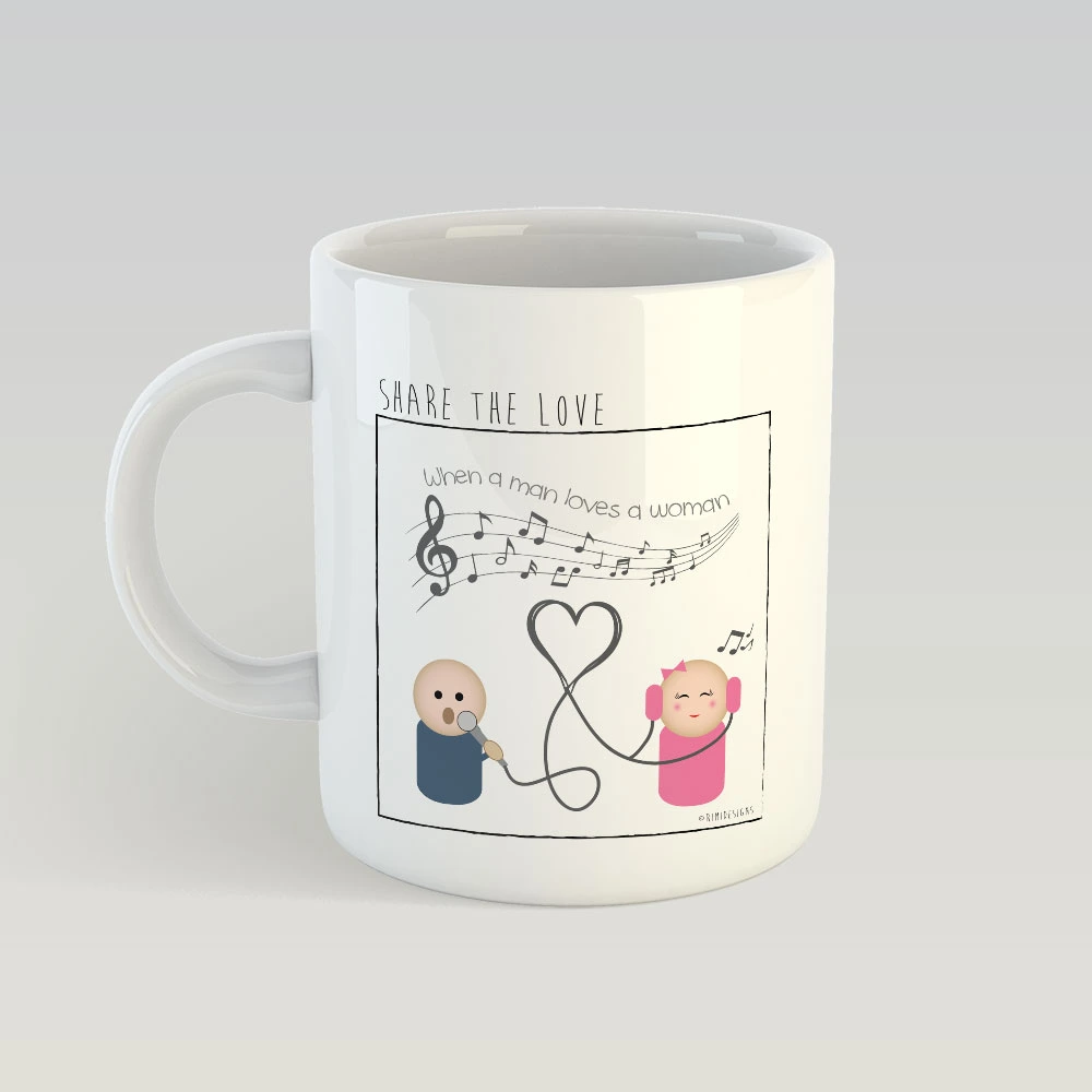 When a man loves a woman MUG